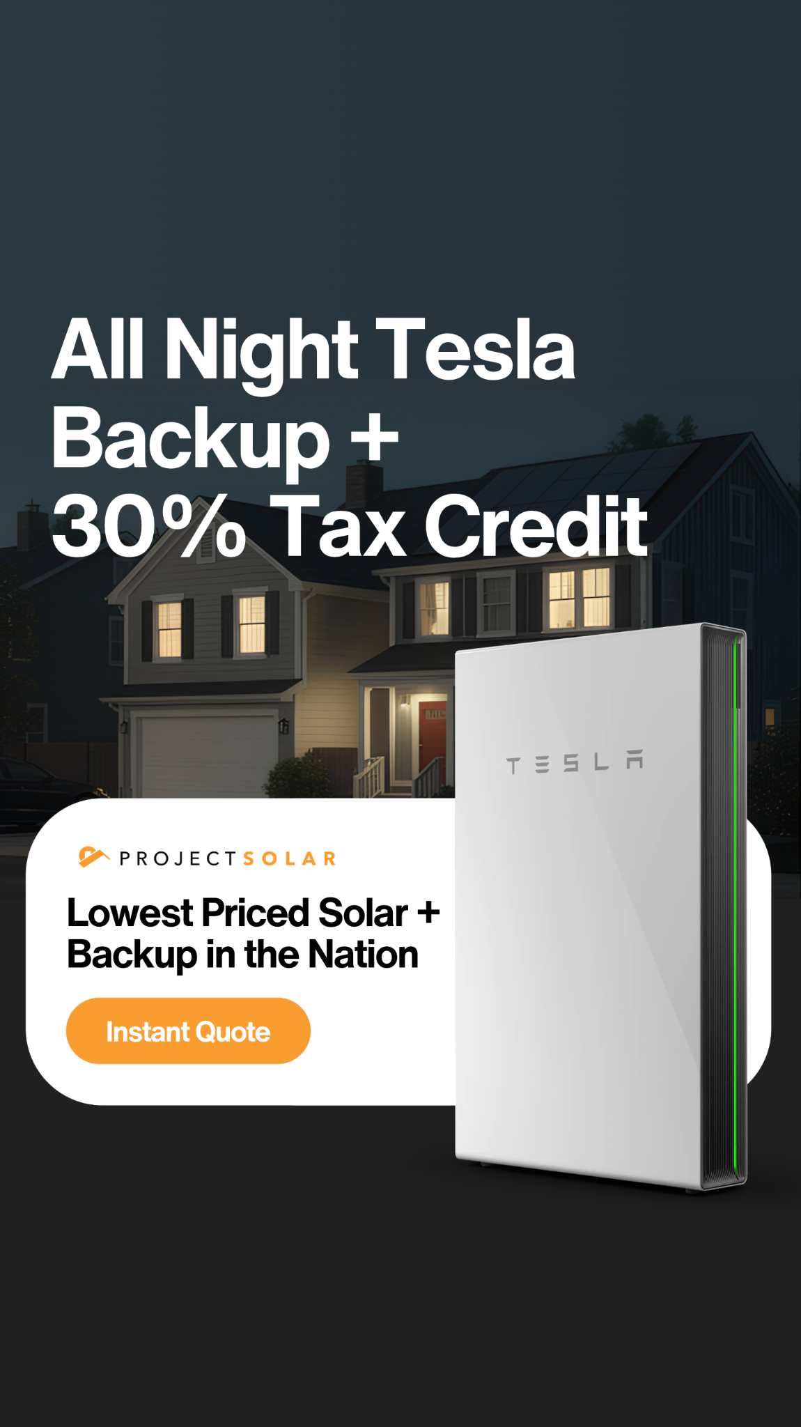 Project Solar Facebook ad