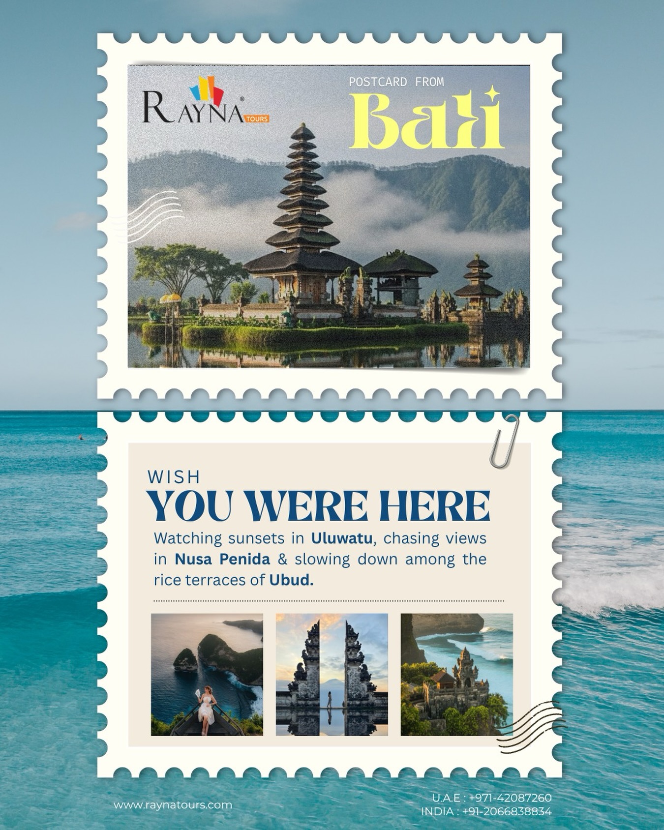 Rayna Tours Facebook ad: Dear you