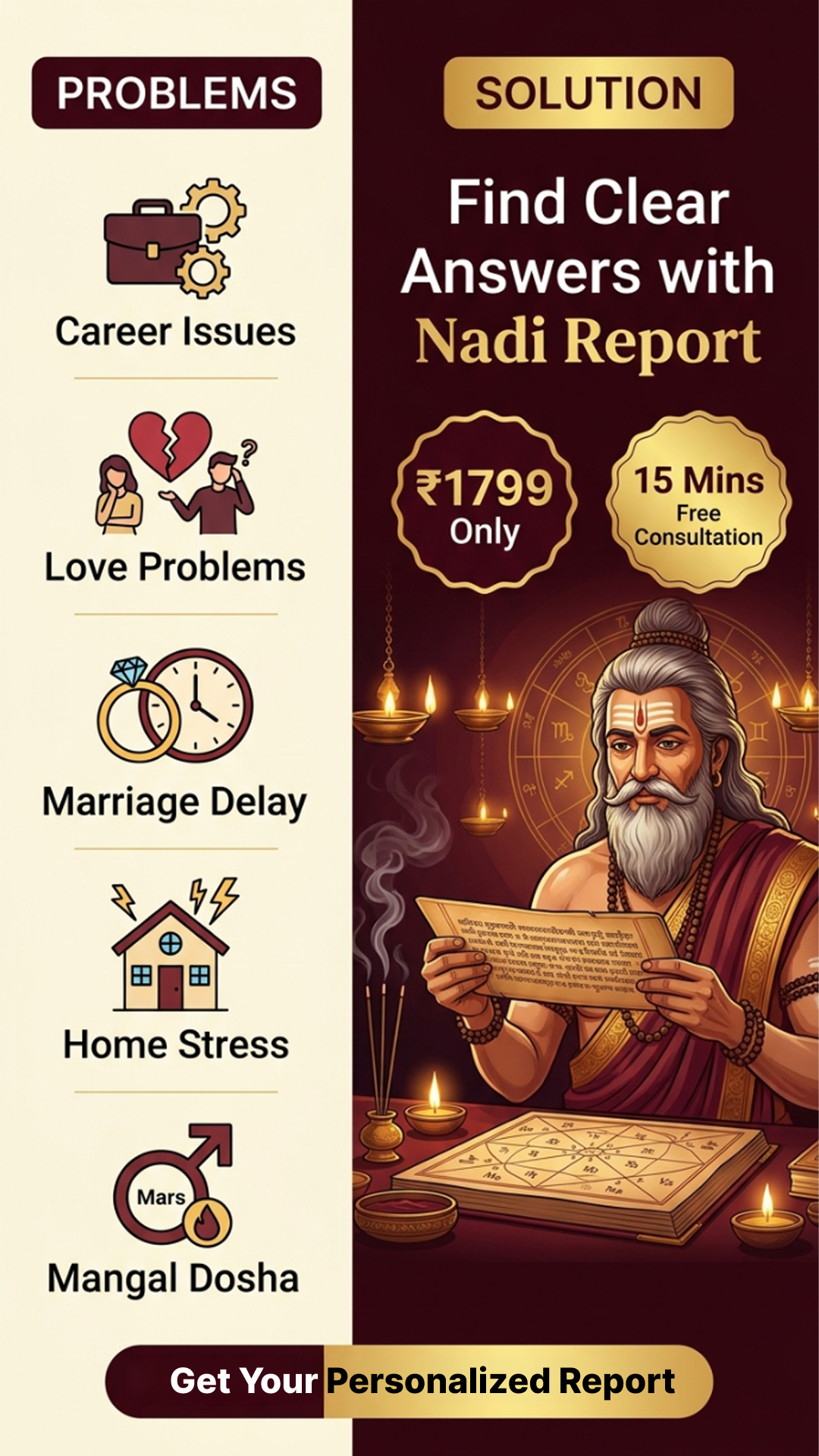 Nadi Astrology Insights Facebook ad