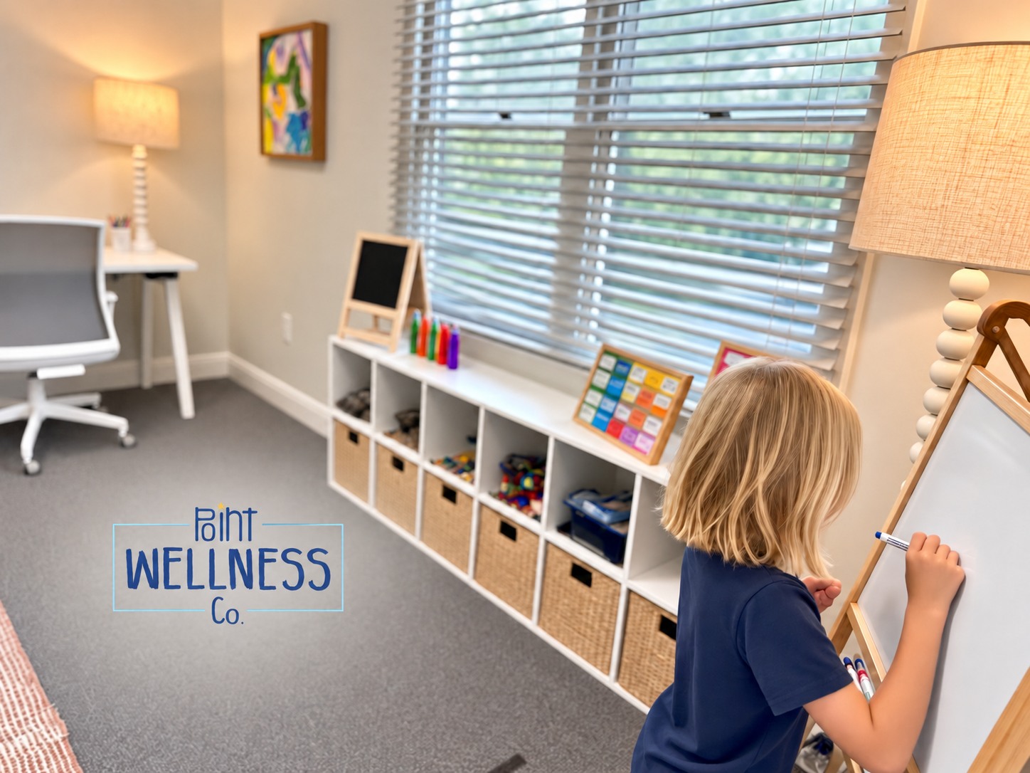 Point Wellness Co. Facebook ad: Our space at Point Wellness- a little less…