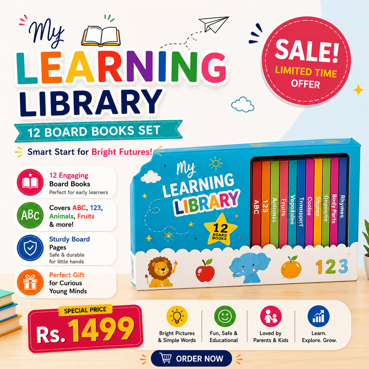 Tiny Mind's Facebook ad: Fun Learning Starts Here!