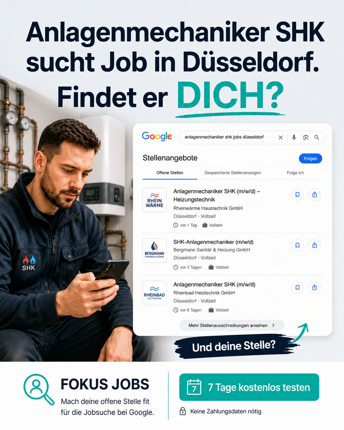 FOKUS LOKAL Facebook ad: Deine SHK-Stelle bei Google sichtbar machen