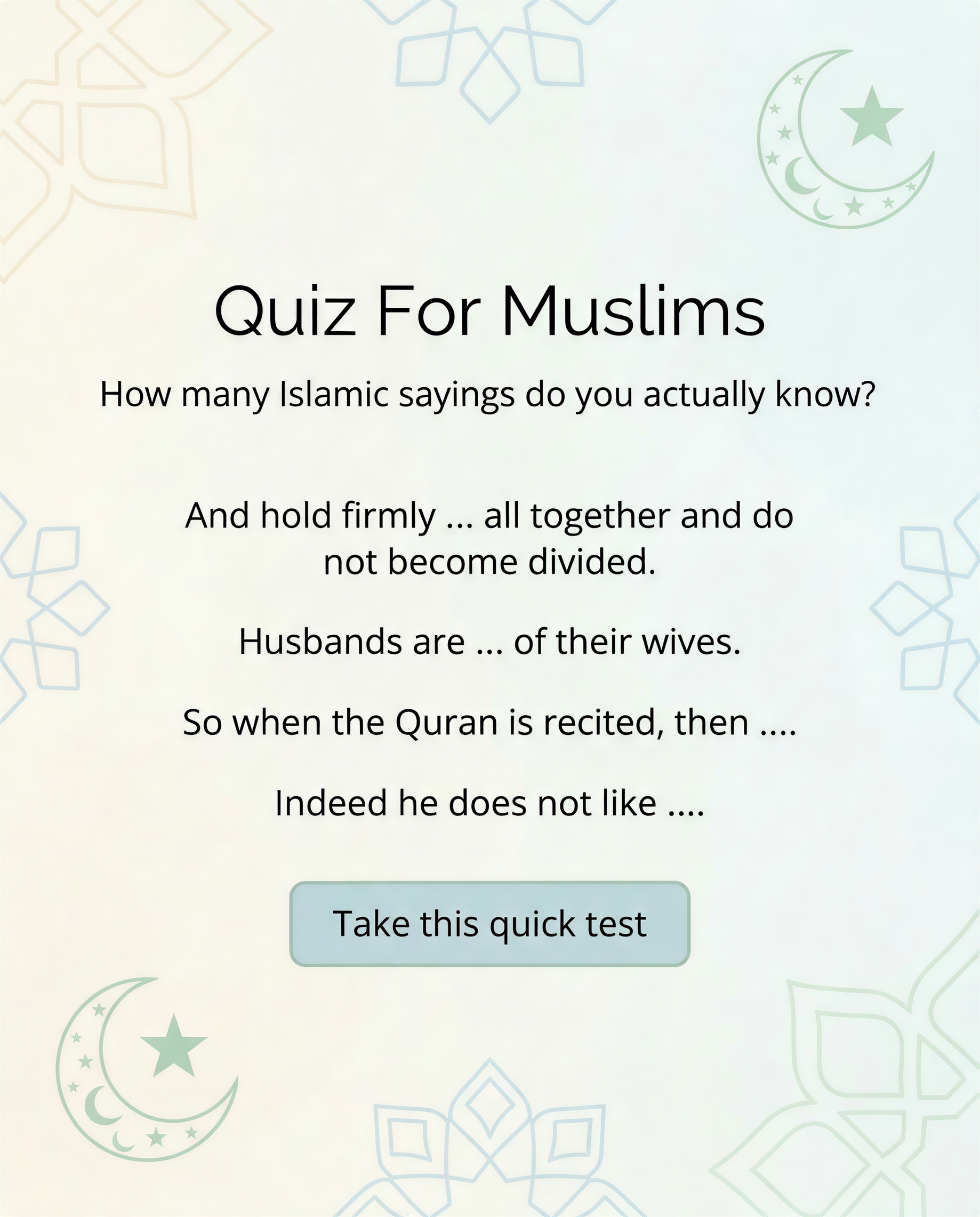 Imam Advice Daily Facebook ad