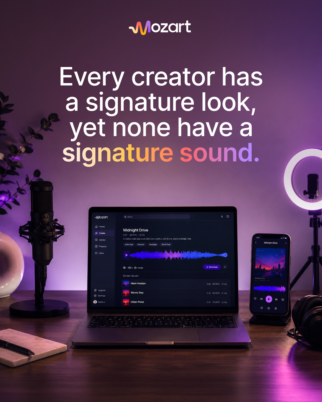 Mozart Music Facebook ad