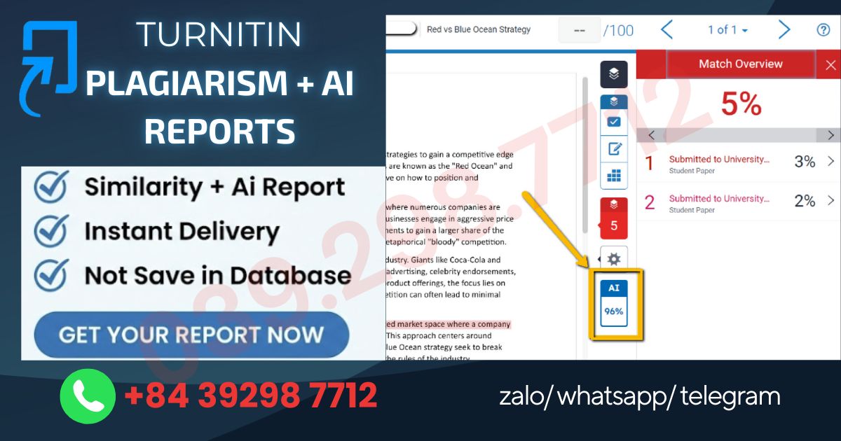 Kiểm tra turnitin gấp Facebook ad: CHECK TURNITIN, ĐẠO VĂN & AI CHÍNH XÁC