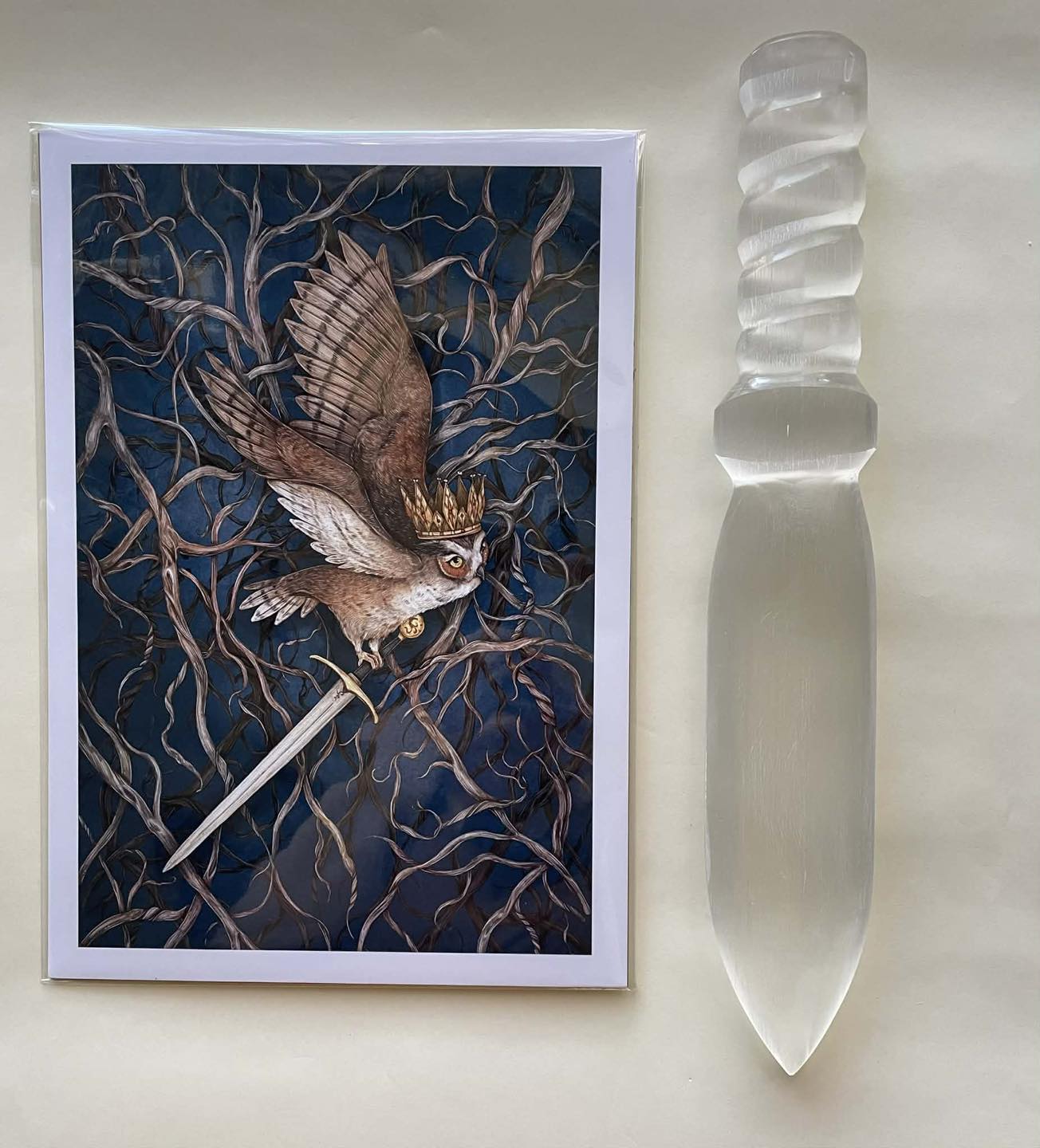 Spirit Dreams Facebook ad: A selenite sword can be used to mark…