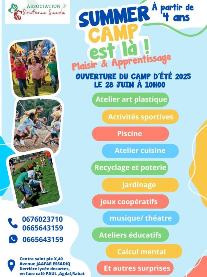 le.summer.camp2025 Facebook ad: Vos enfants de 4 ans et plus sont…
