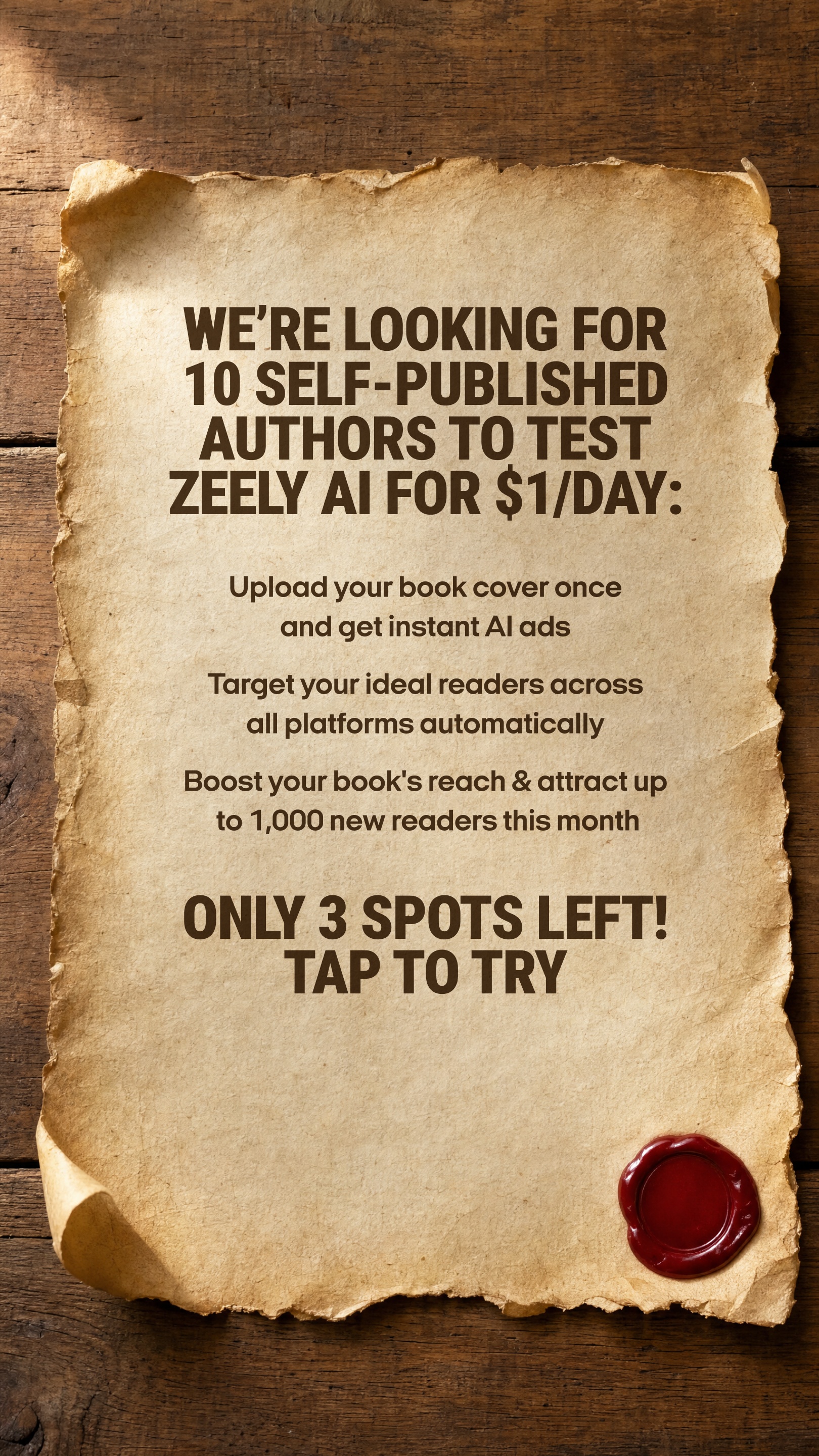 Zeely: AI Ads Studio Facebook ad: Create top-selling ads with AI. Unlock 70% off