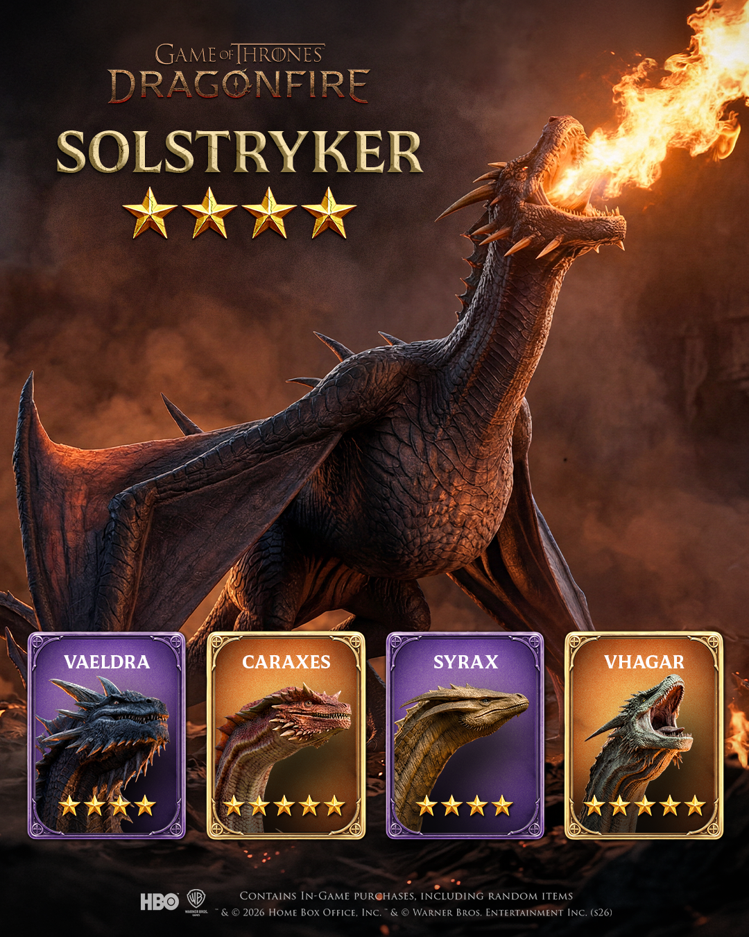 Game of Thrones: Dragonfire Facebook ad