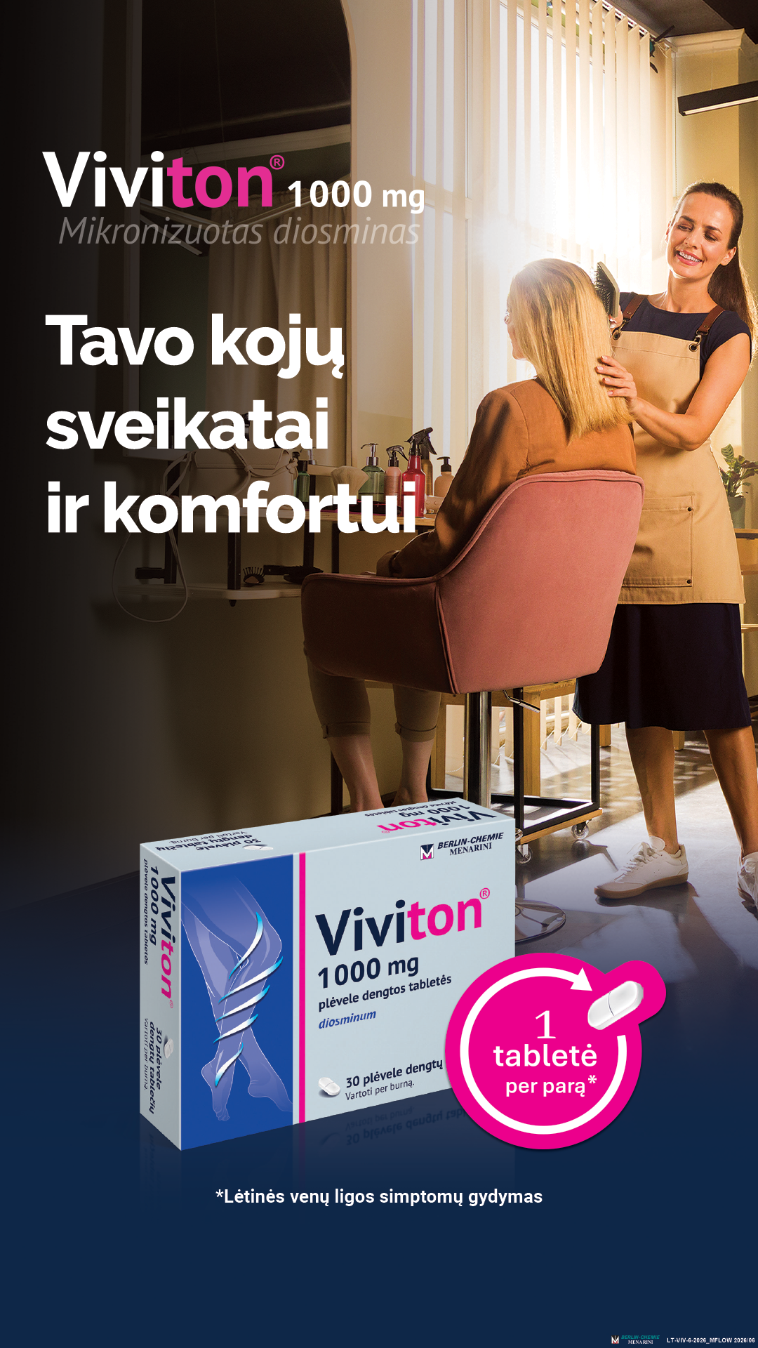 Viviton LT Facebook ad: Kojų venų sveikatai