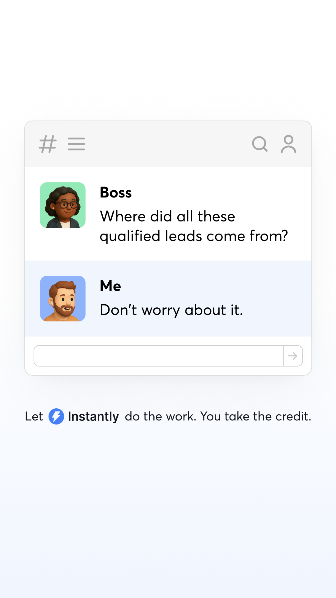 Instantly.ai Facebook ad