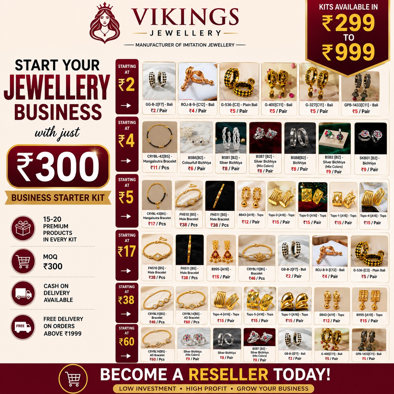 Vikings jewellery Facebook ad