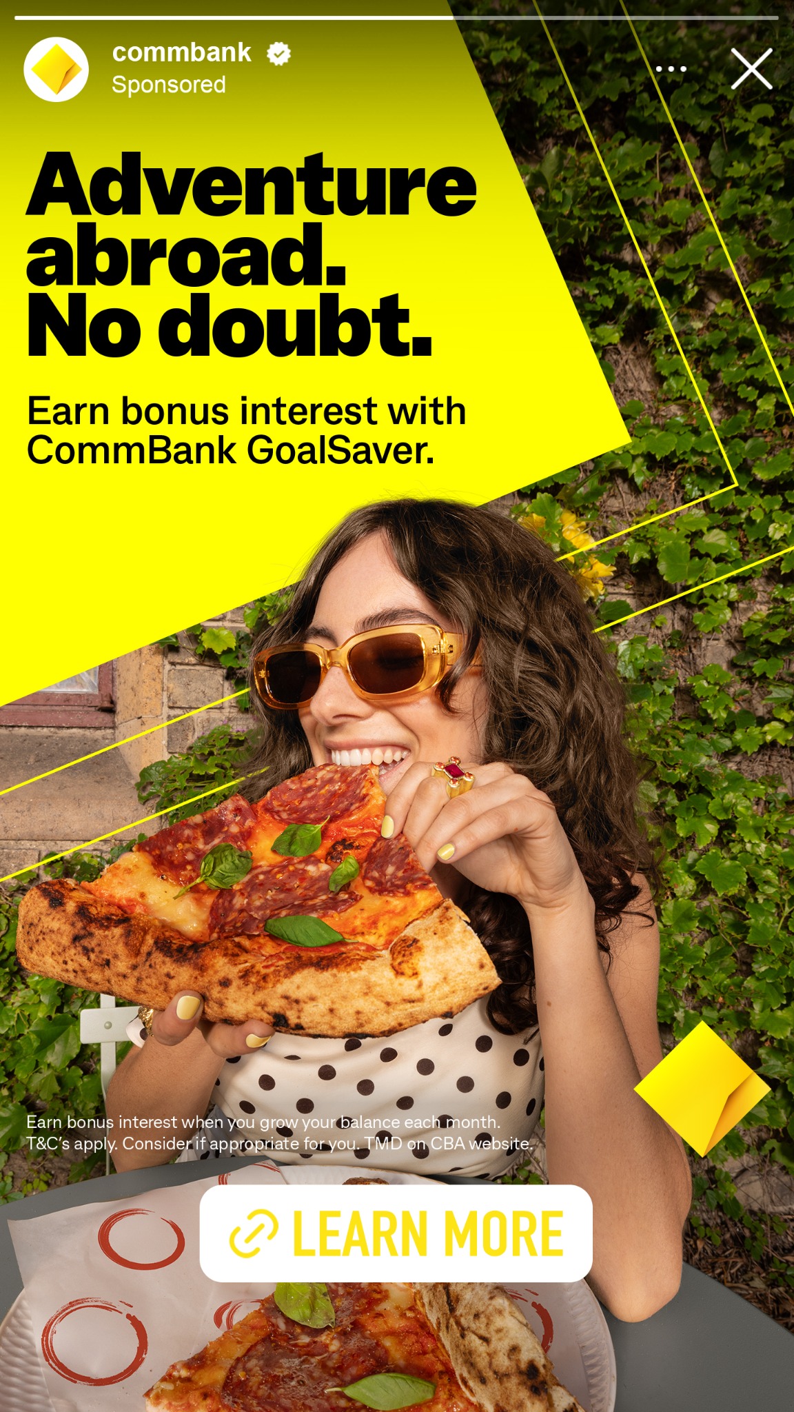 Commonwealth Bank Facebook ad