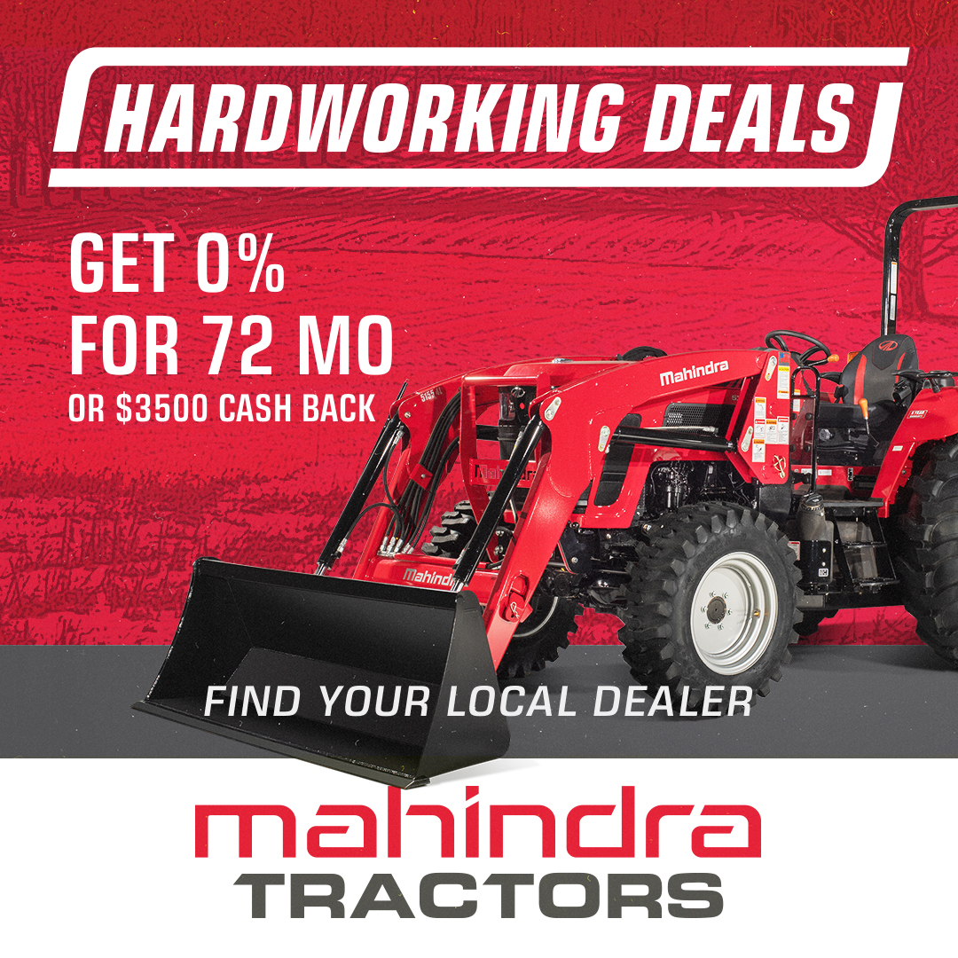 Mahindra Ag North America Facebook ad: The work never stops, and neither do the…