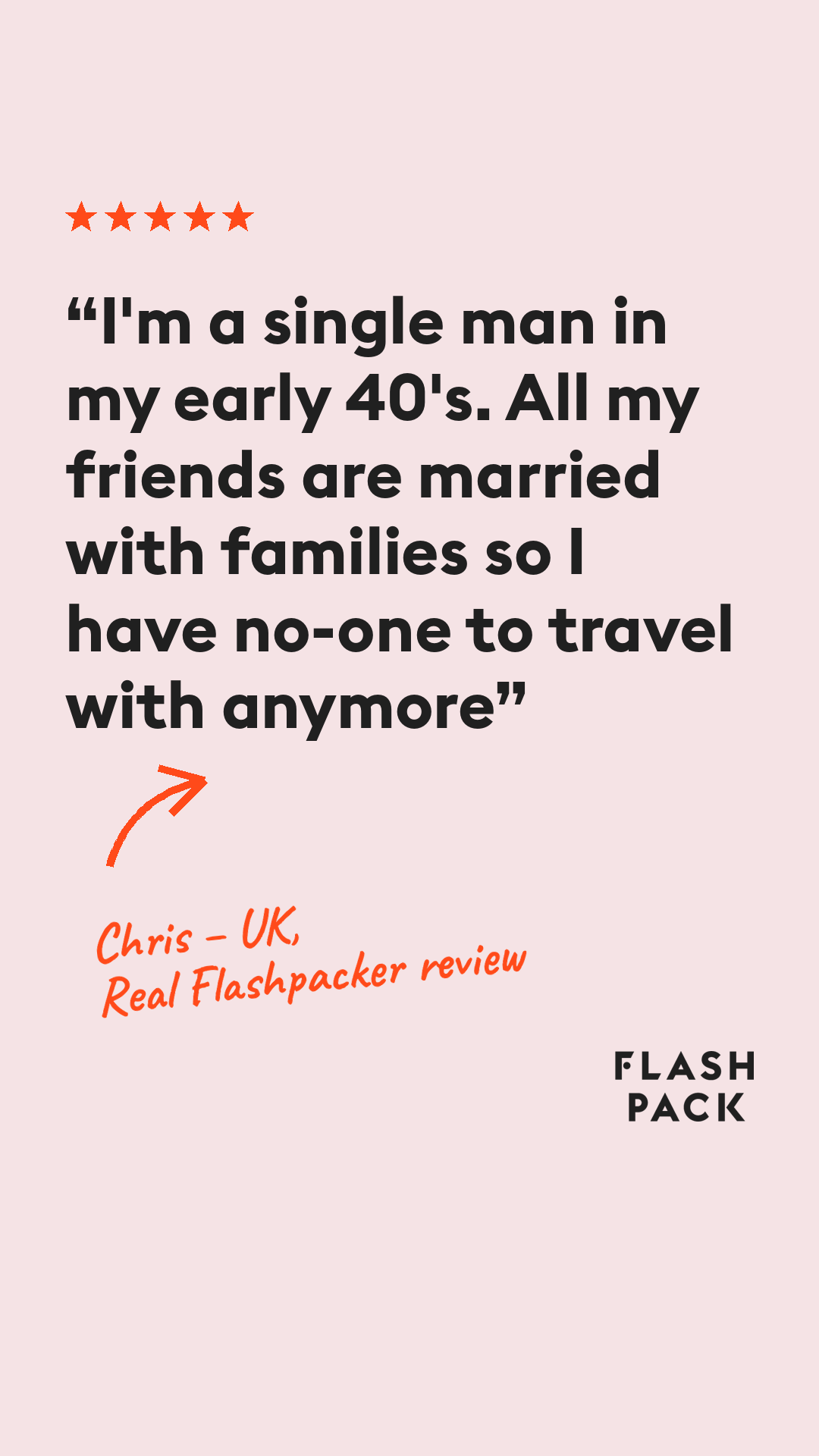 Flash Pack Facebook ad