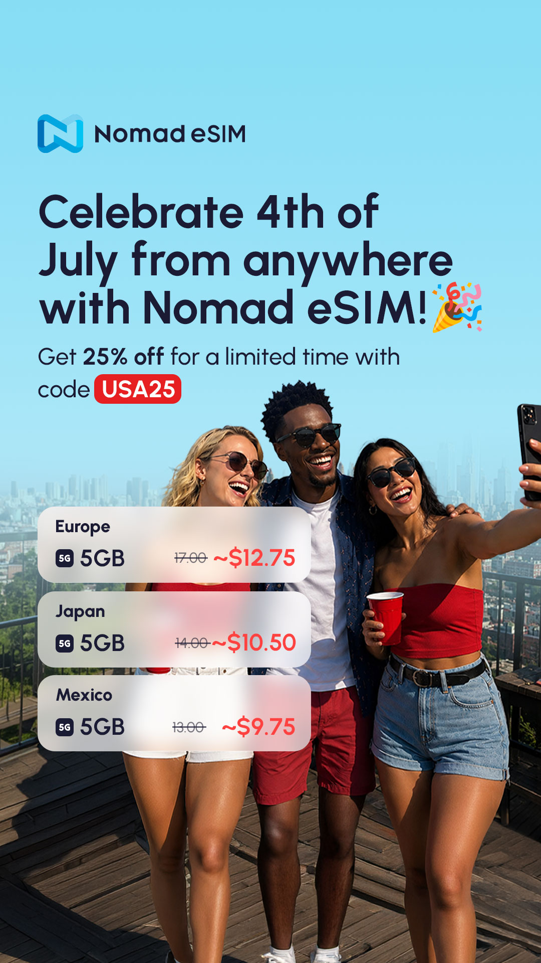 Nomad Esim Facebook ad