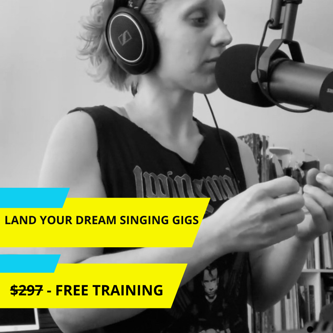 The Dynamic Voice Program Facebook ad: No-Cost Training For Highly Motivated Singers