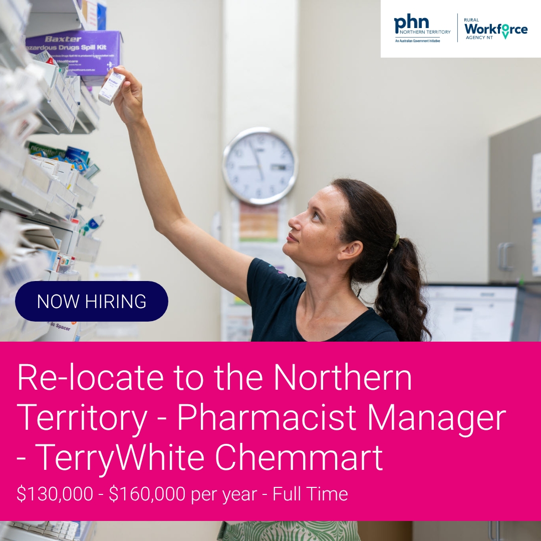 SEEK Facebook ad: Re-locate to the Northern Territory - Pharmacist Manager…