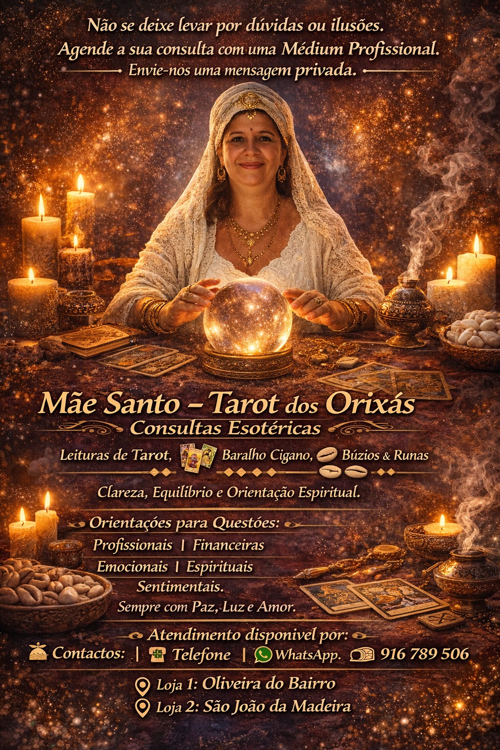 Médium Santos Tarot dos Orixás Facebook ad: Médium Santos Tarot dos Orixás