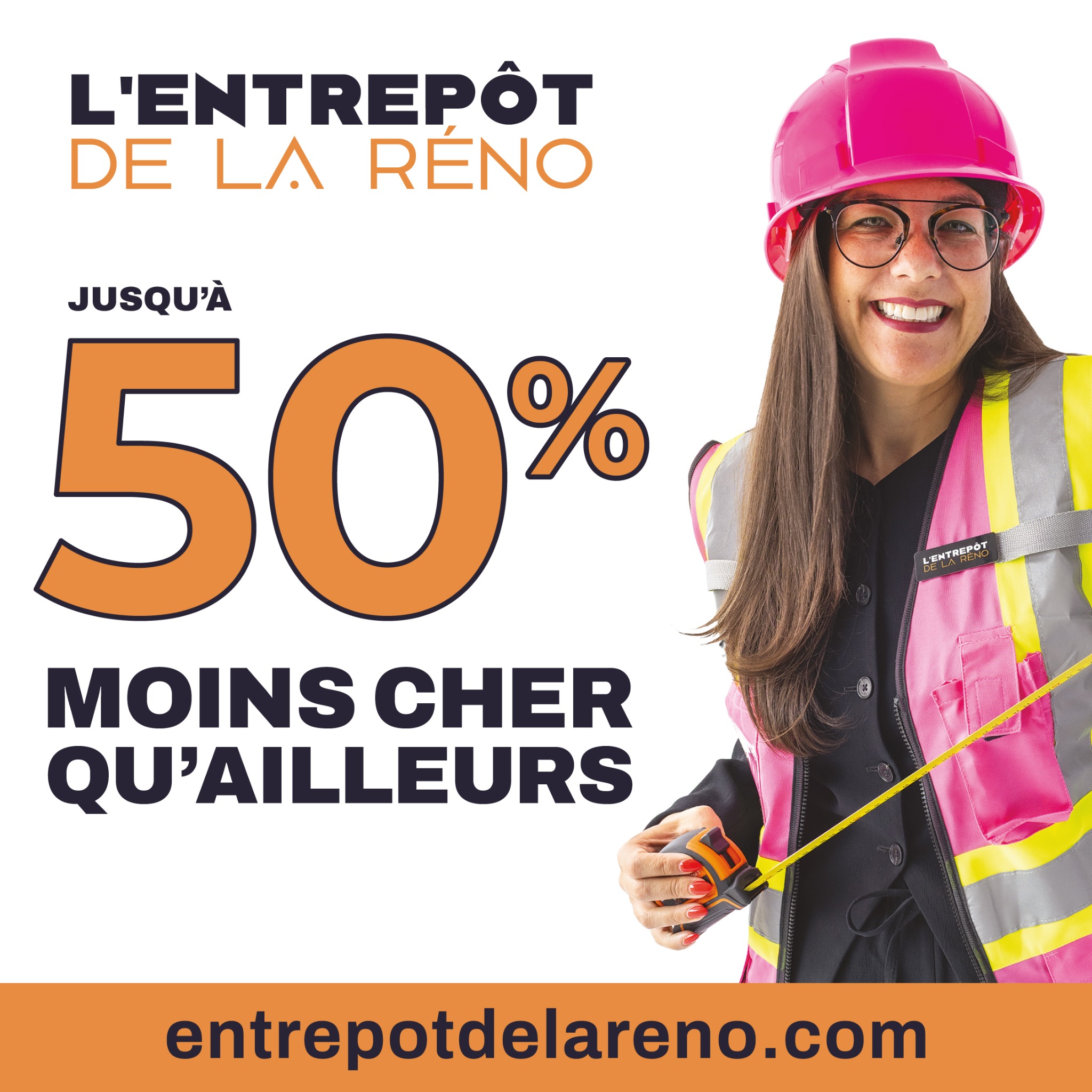 L'Entrepôt de la Réno Facebook ad: Toujours à prix d'entrepôt