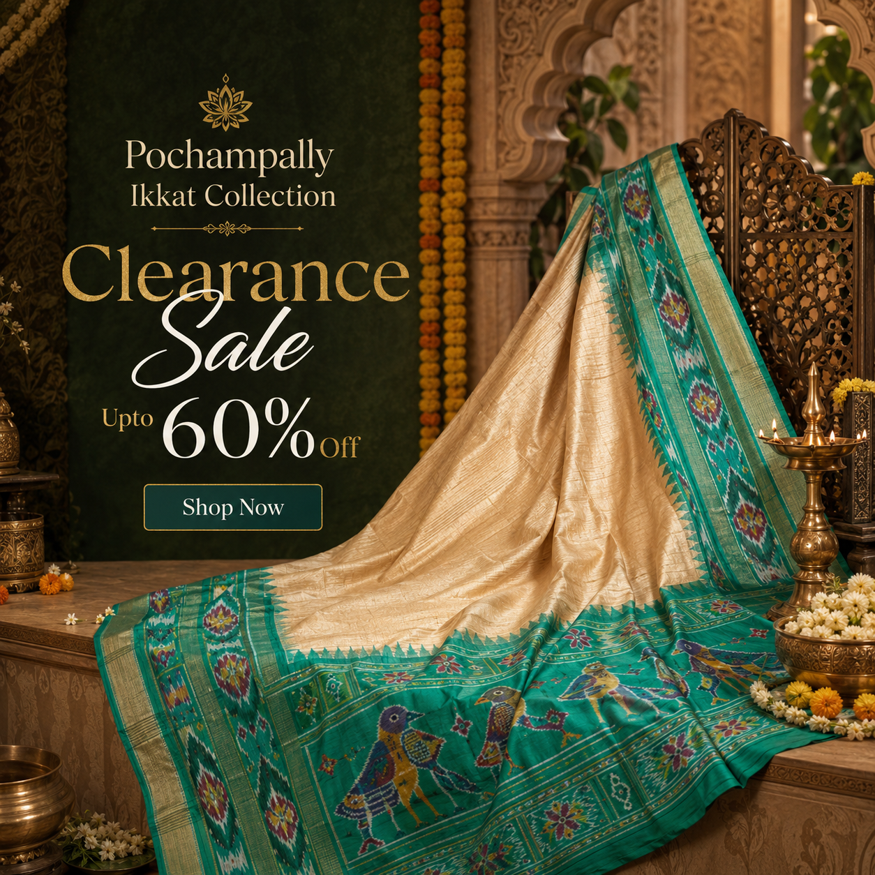 Apsara Sarees Facebook ad: Upgrade your ethnic wardrobe with elegant Ikkat &…