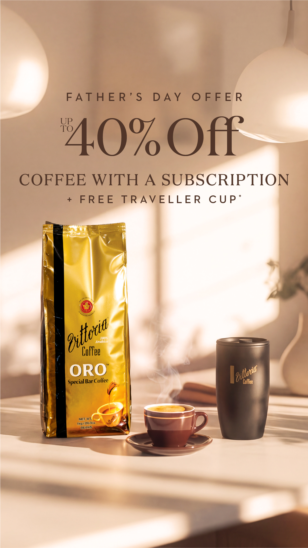 Vittoria Coffee Facebook ad
