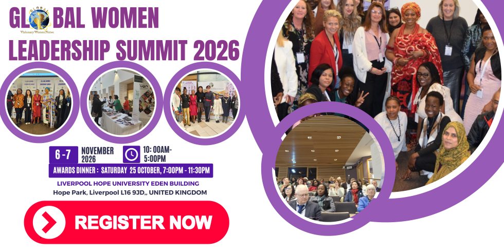 Global Visionary Women Network Facebook ad: ***CALLING ALL WOMEN LEADERS, VISIONARIES, PIONEERS…