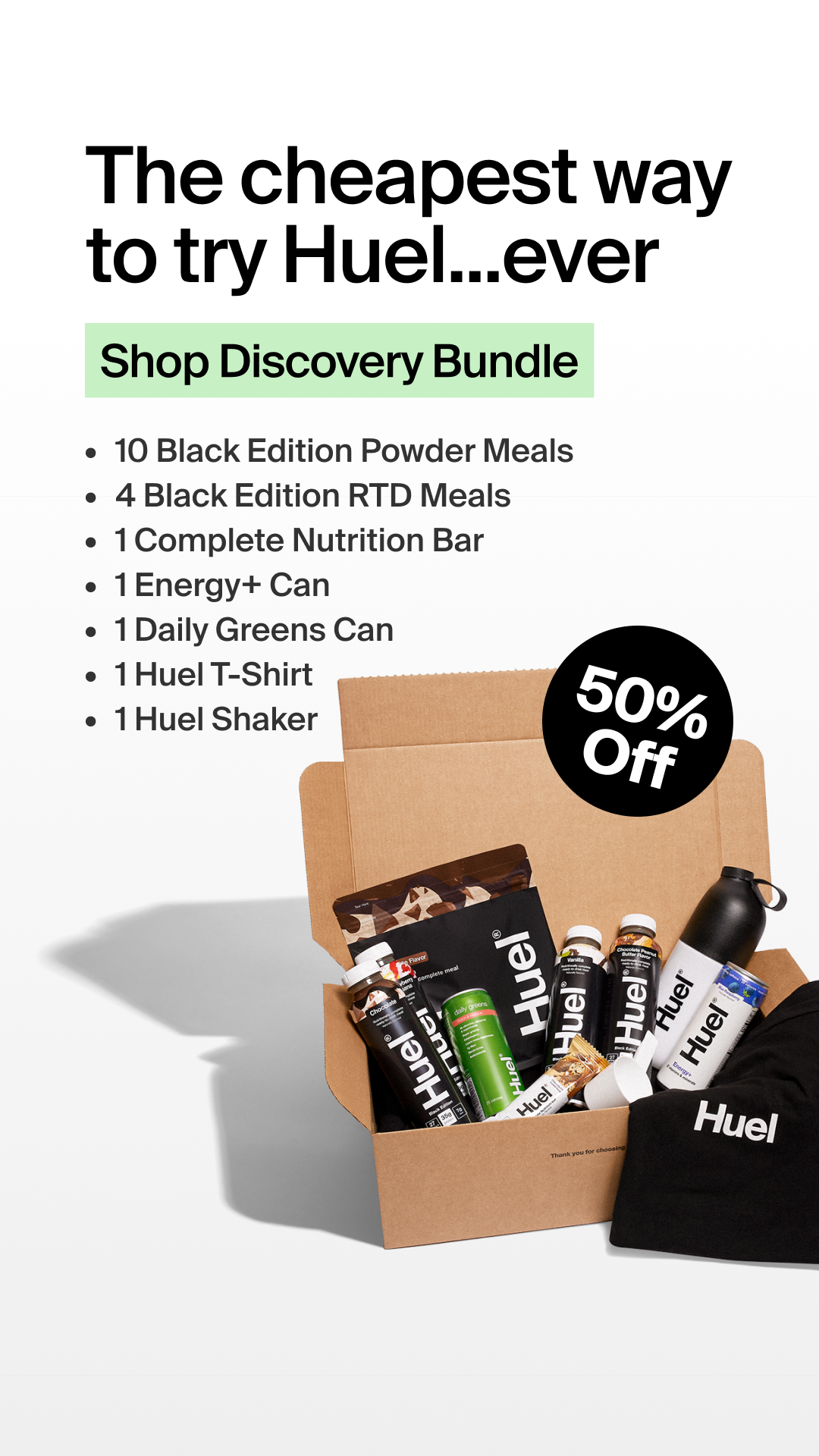 Huel Facebook ad