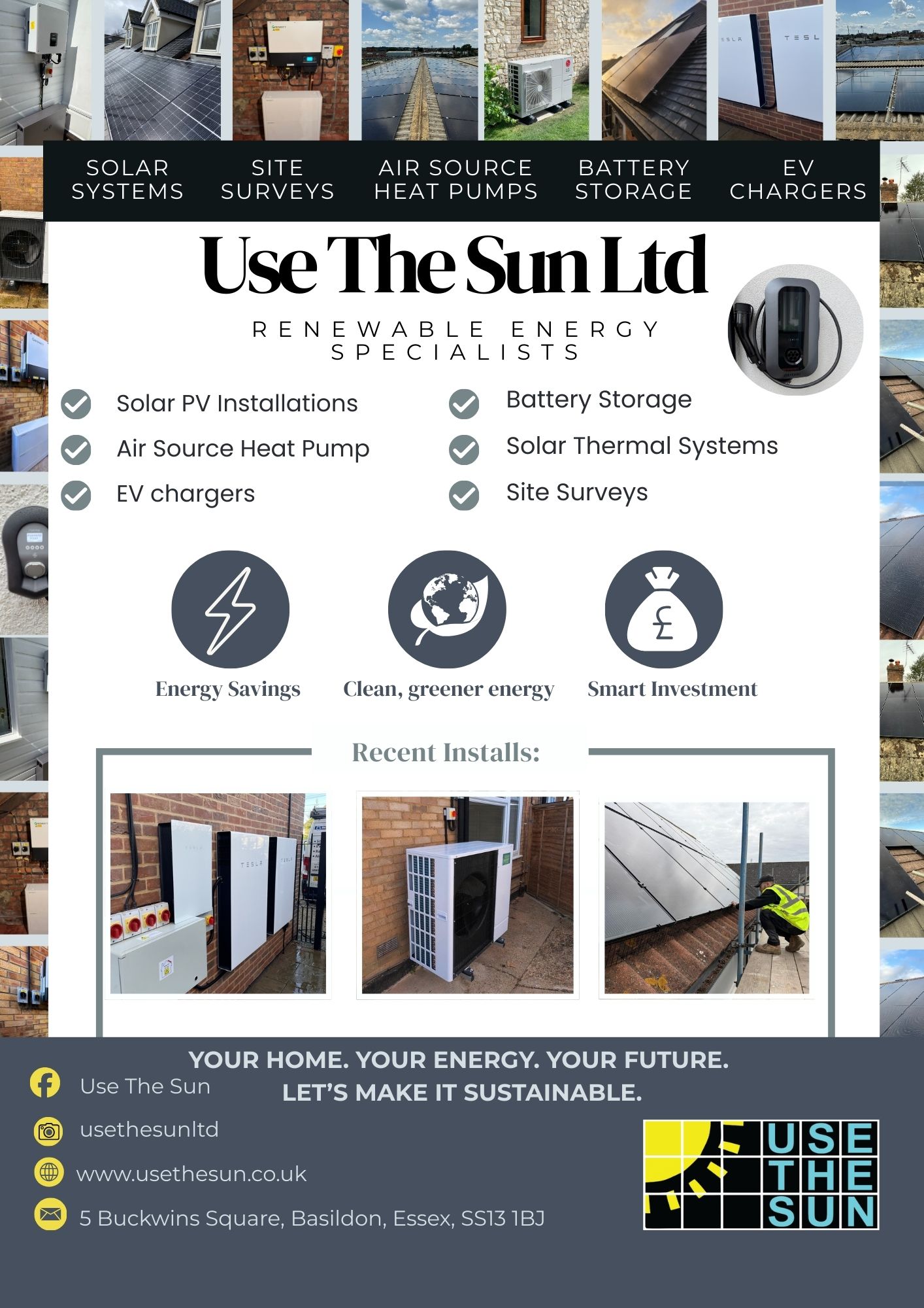Use The Sun Facebook ad: Power Your Home or Business with Use The…