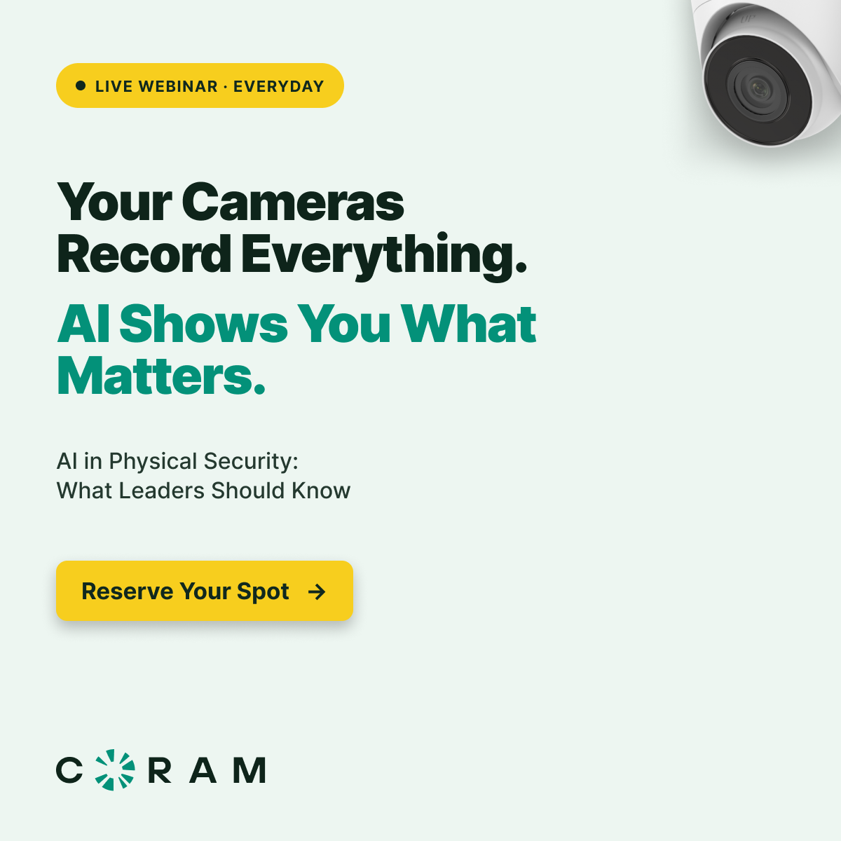 Coram AI Facebook ad: Your team has the footage.