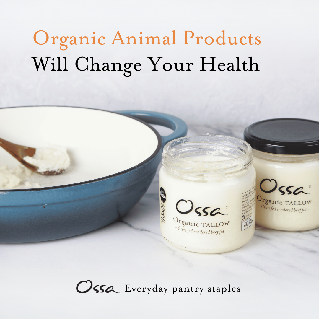 Ossa Organic Facebook ad: Fuel Your Body Naturally with Organic Tallow