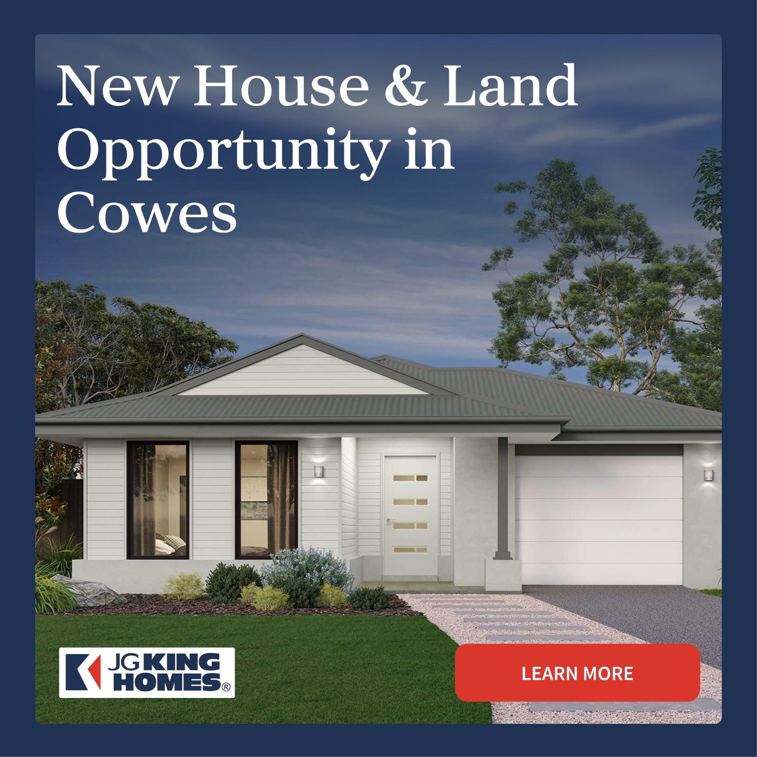 JG King Homes Facebook ad