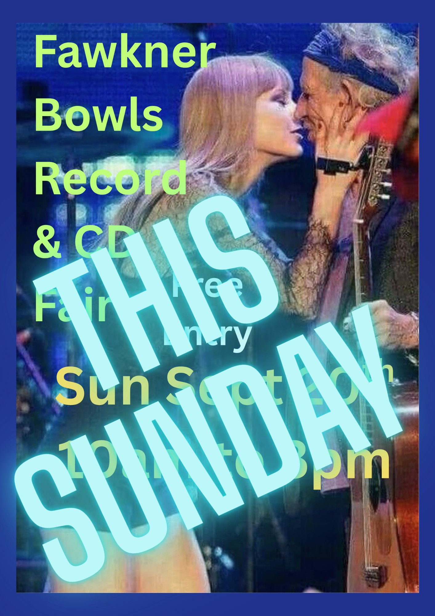 Bowls Record Fairs Facebook ad: FREE, THIS SUNDAY! One day, record and CD sale - 20,000+โฆ
