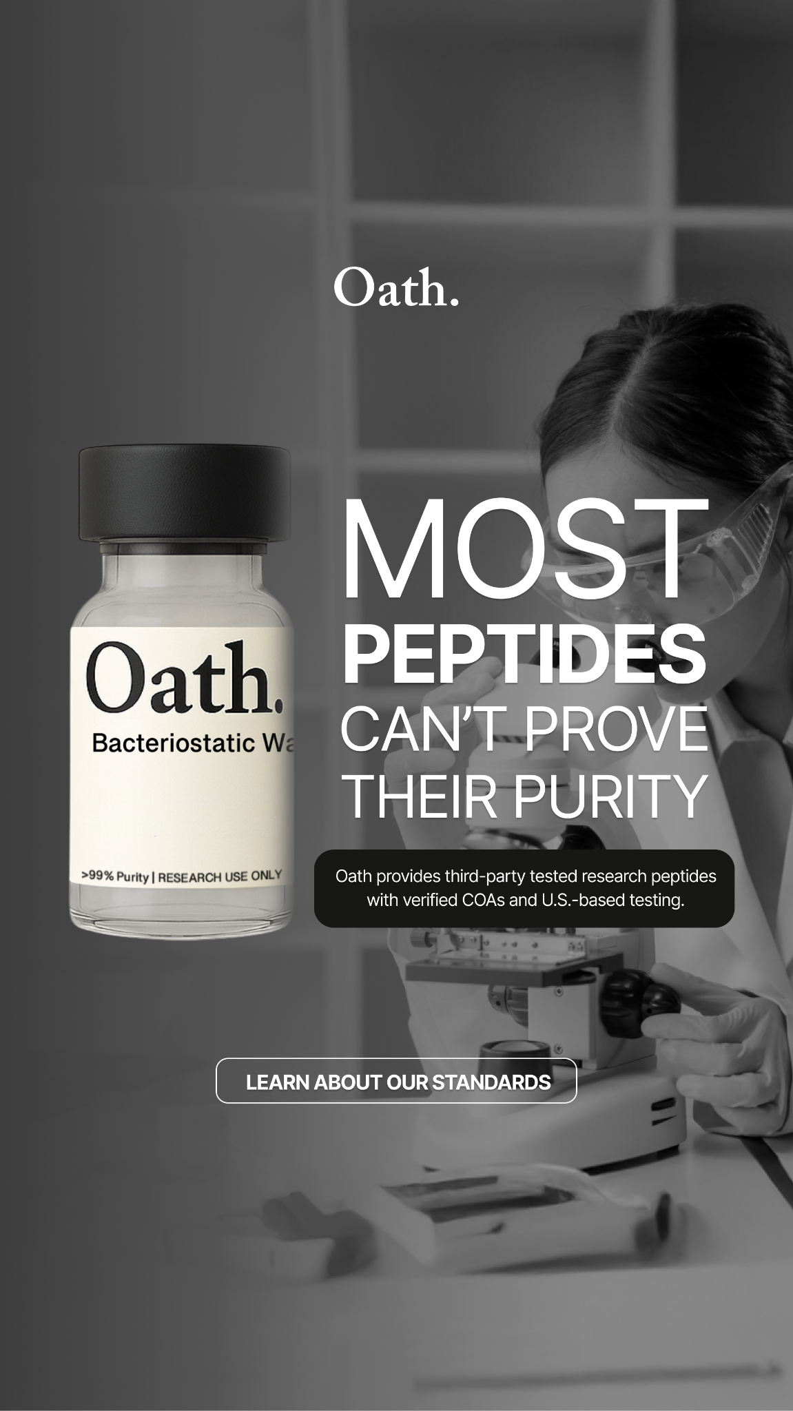 Oath Peptides Facebook ad