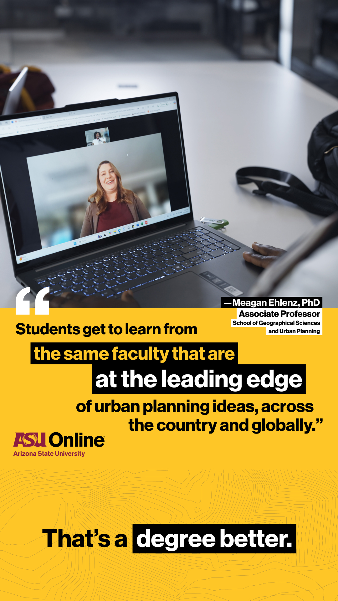 ASU Online Facebook ad