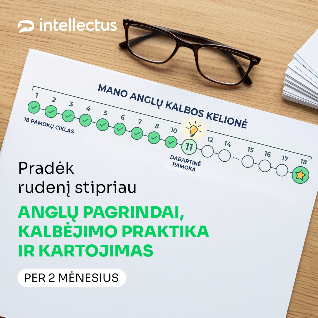 Anglų kalbos mokykla „Intellectus“ Facebook ad