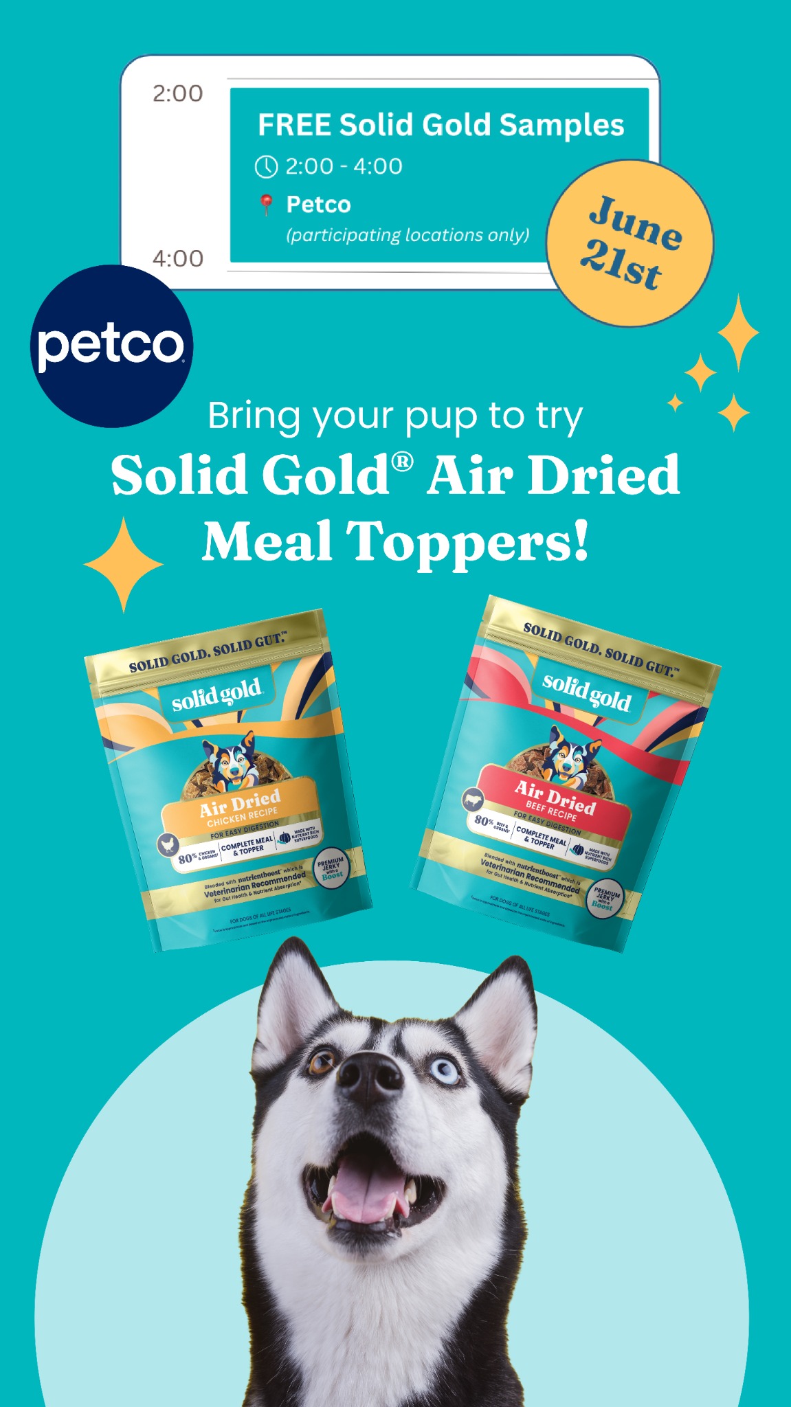 Solid Gold Pet Nutrition Facebook ad