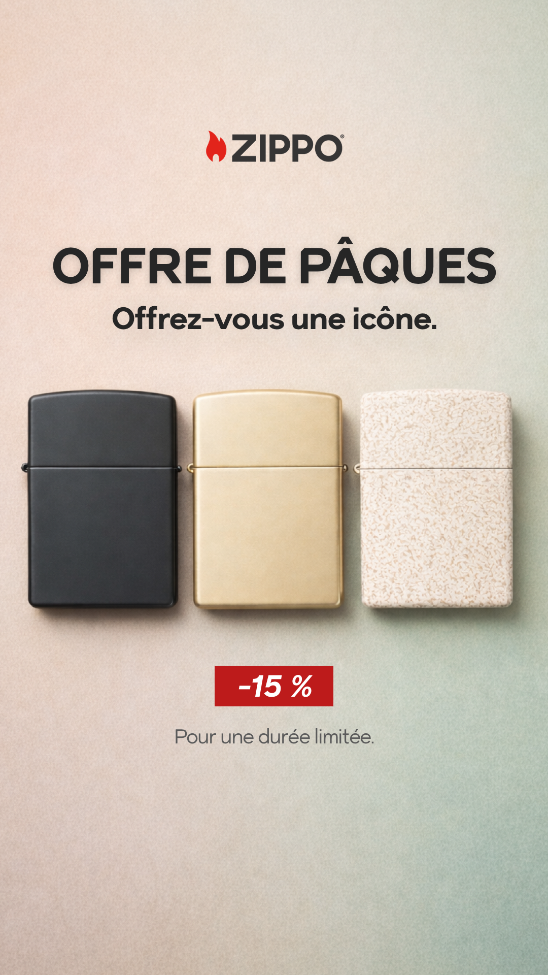 Zippo Europe Facebook ad