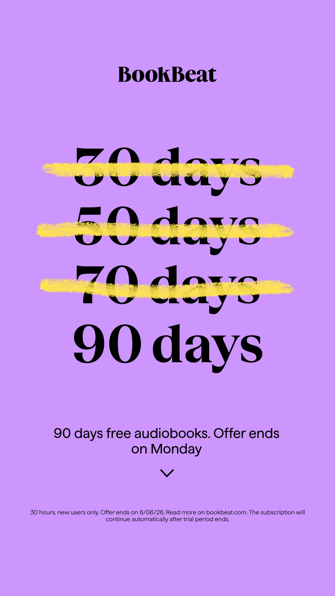 BookBeat Facebook ad from Jun 4, 2026