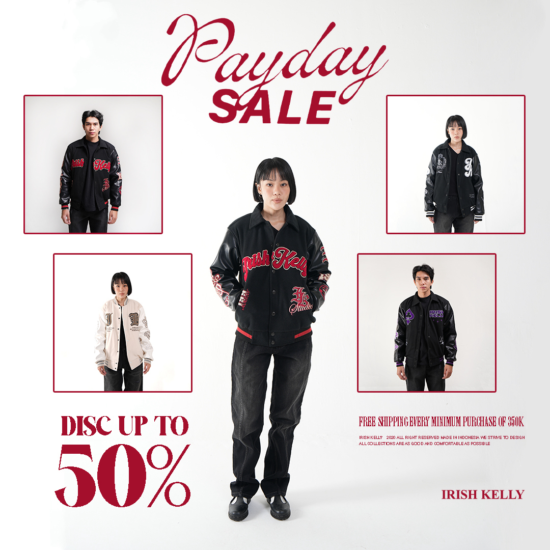 Irish Kelly Store Facebook ad: Varsity Jacket By Irish Kelly Studio