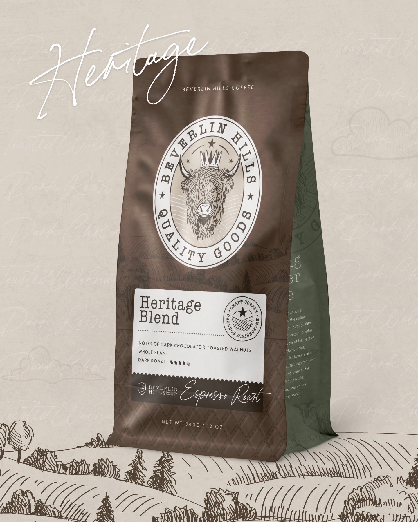 Beverlin Hills Facebook ad: With notes of baker’s chocolate and toasted walnut…