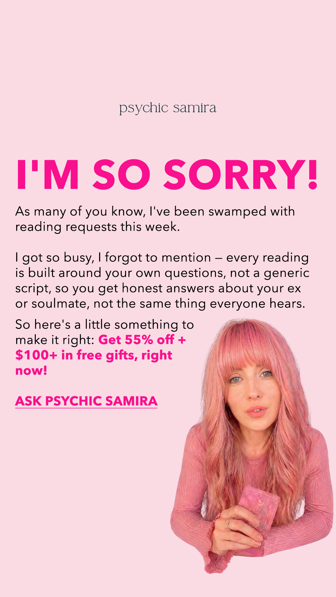 Psychic Samira Facebook ad