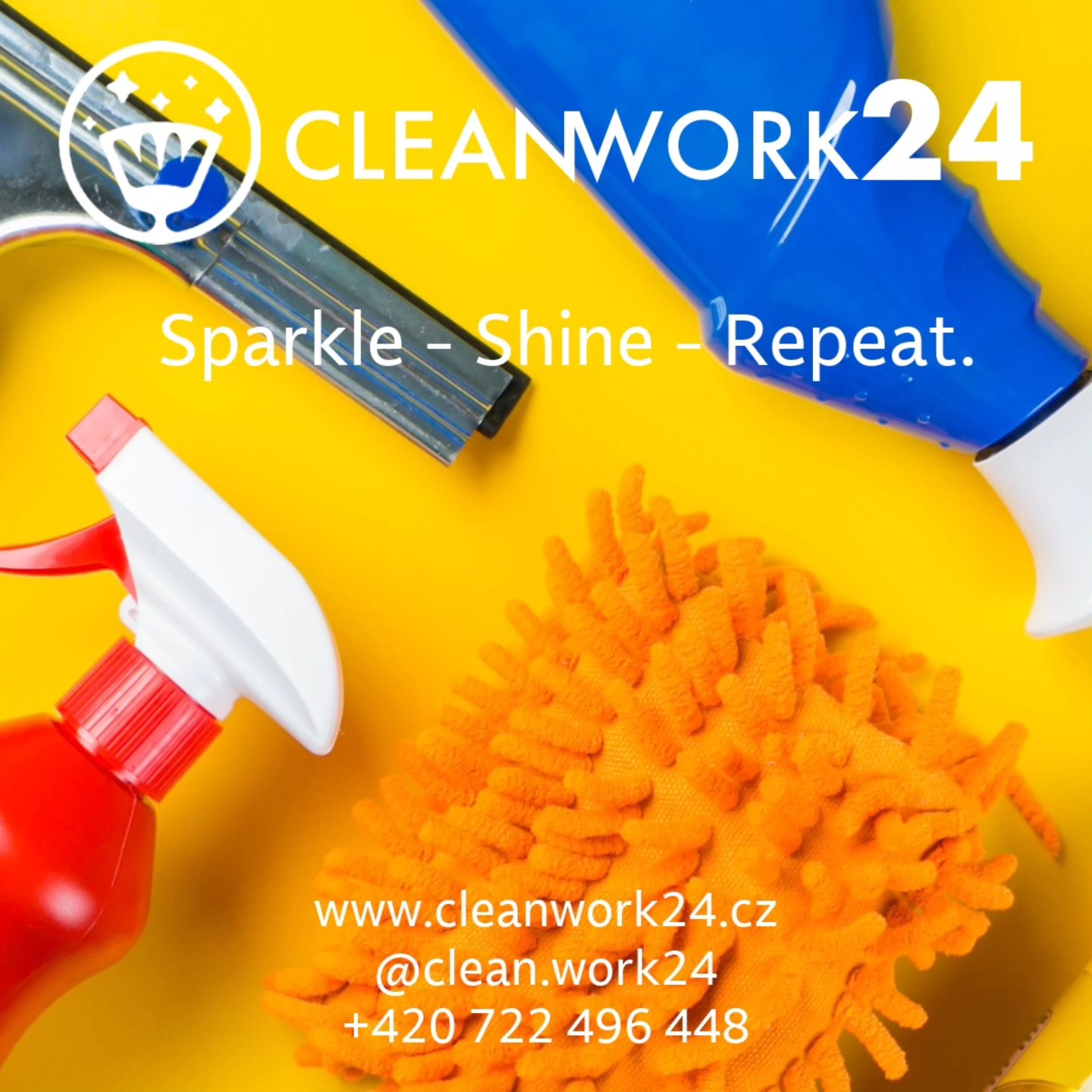 Clean.work24 Facebook ad: Your Home, Spotless!