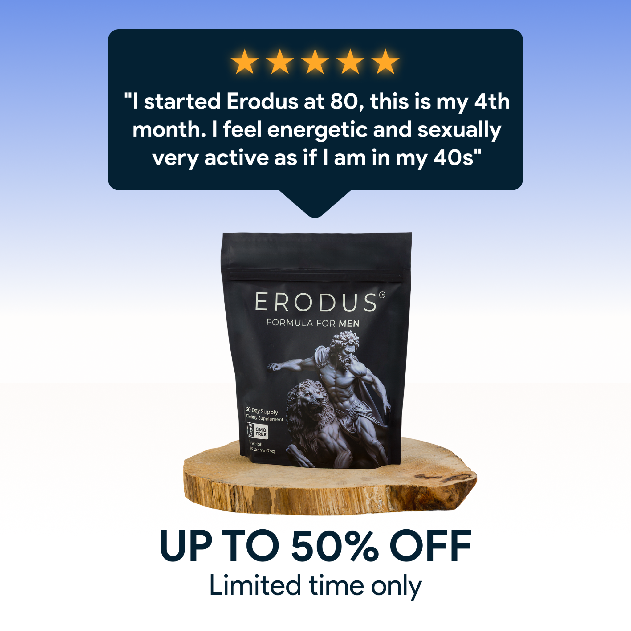 Erodus Formula For Men Facebook ad