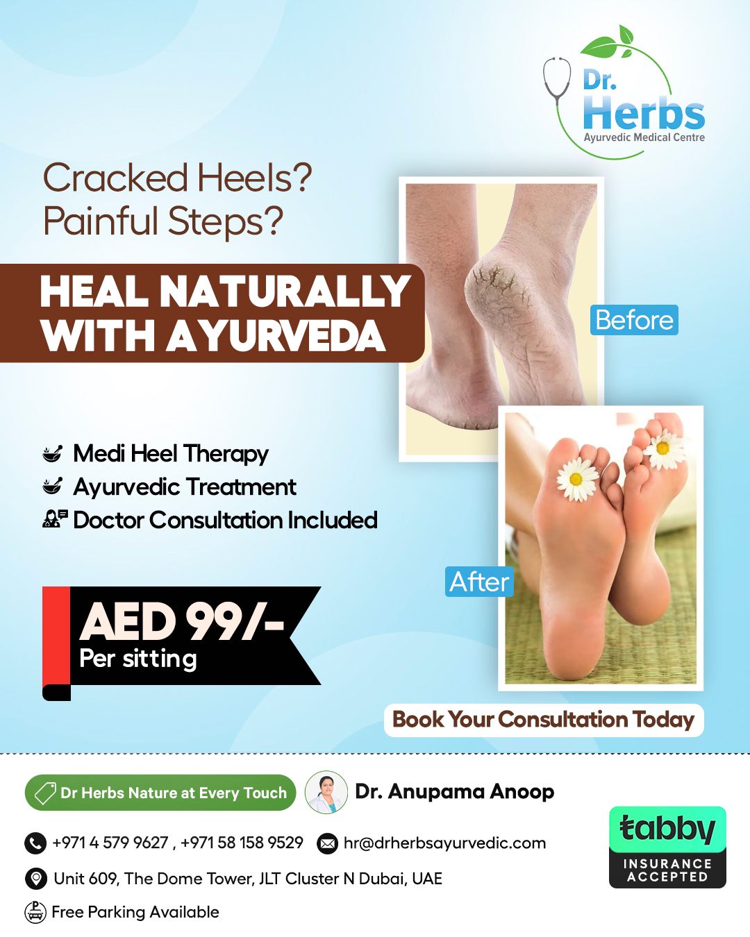 DR. HERBS Ayurvedic Medical Centre Facebook ad