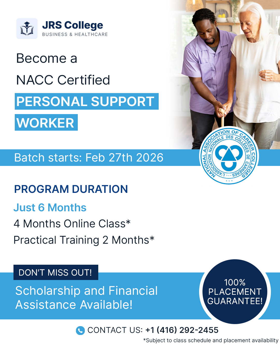 JRS College of Business & Healthcare Facebook ad
