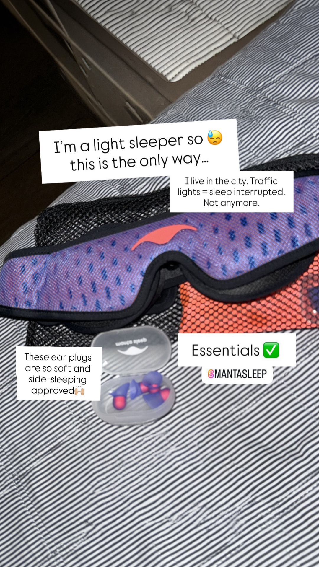 Manta Sleep Facebook ad