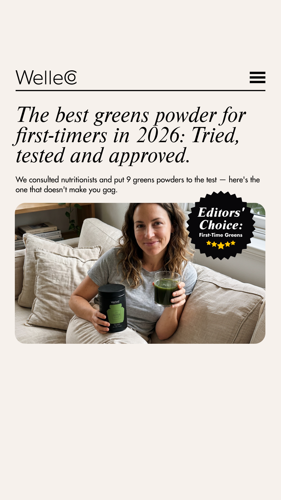 WelleCo Facebook ad