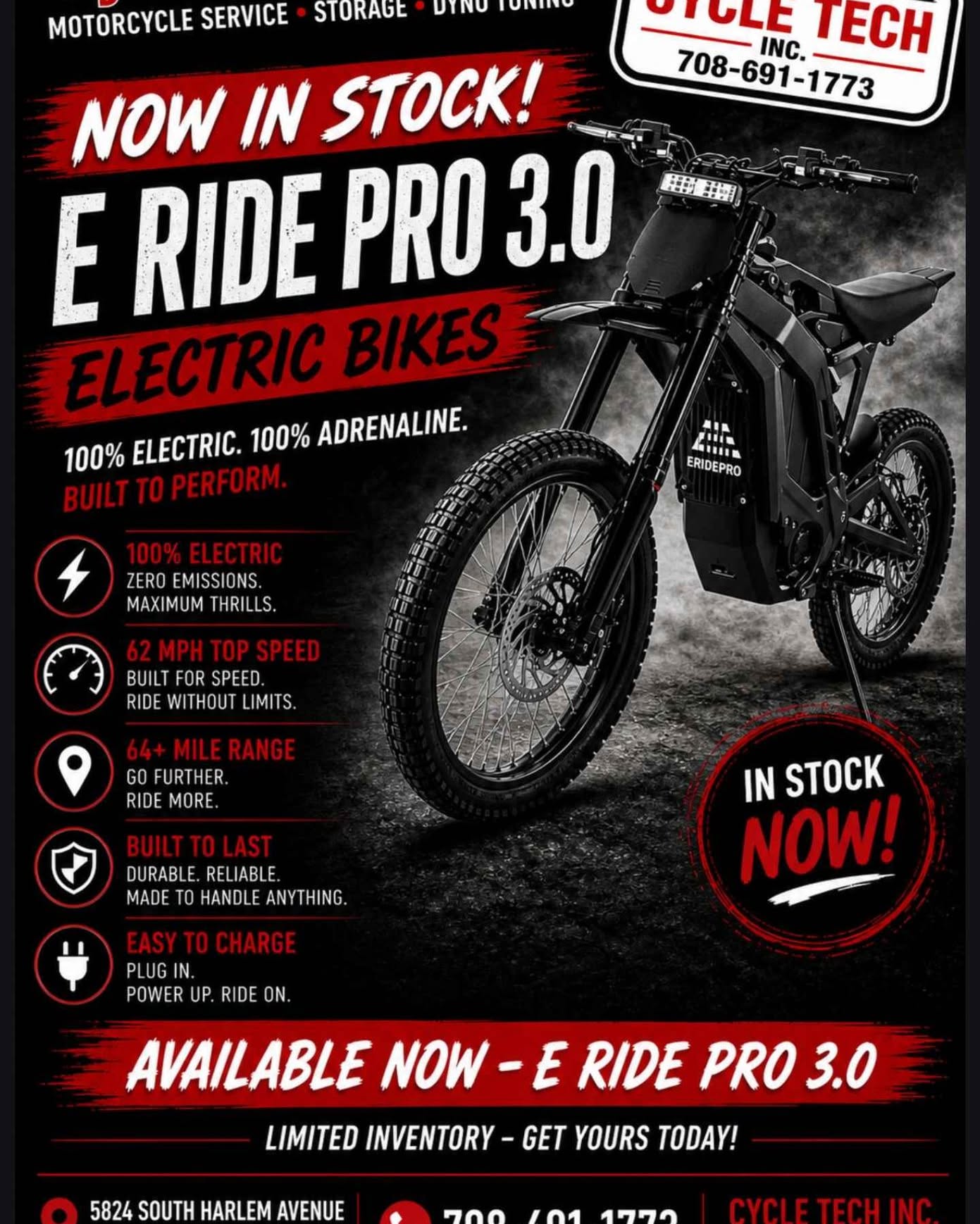 Eric Laporte Facebook ad: Eride pro ss 3.0s brand new in stock!
