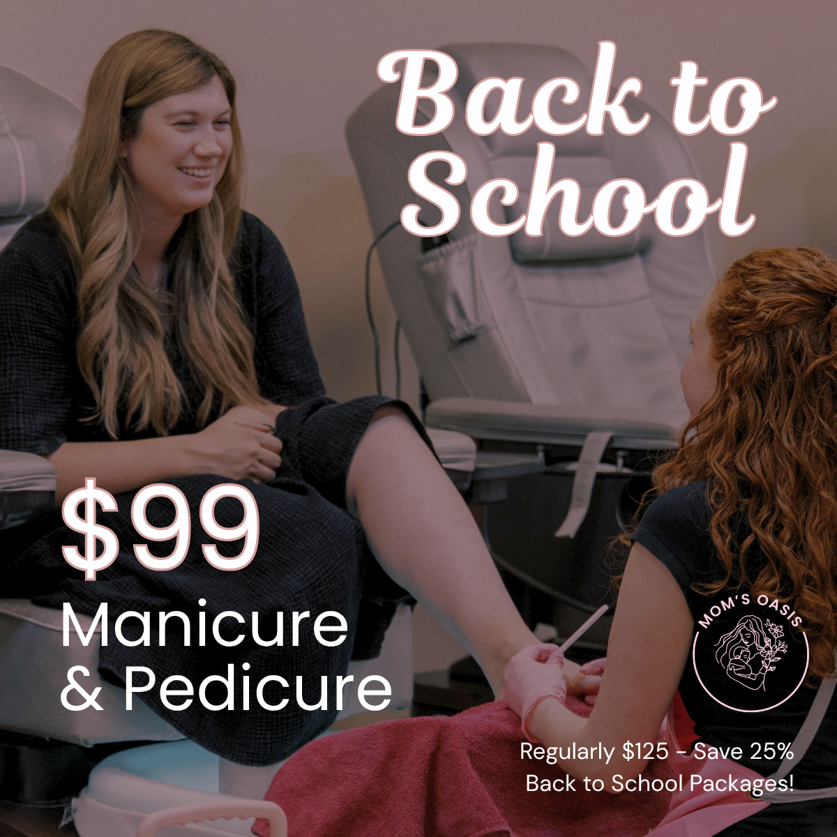 Mom’s Oasis Facebook ad: Fresh Nails. Fresh Start.